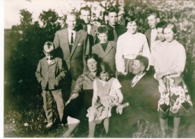 Matti Ilosen perhe Kangasalla 1950