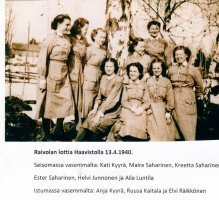 Raivolan lottia Haavistossa 13.4.1940.
