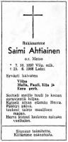 Ahtiainen Saimi