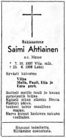 Ahtiainen Saimi