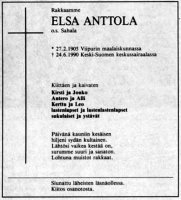 Anttola Elsa