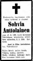 Anttolainen Sohvia