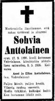 Anttolainen Sohvia