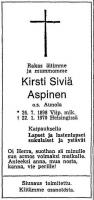 Aspinen Kirsti