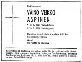 Aspinen Väinö