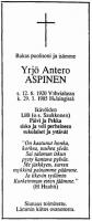 Aspinen Yrjö
