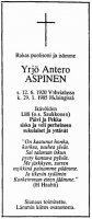 Aspinen Yrjö