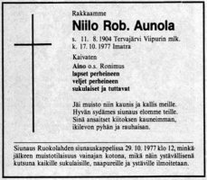Aunola Niilo