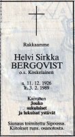 Bergqvist Helvi