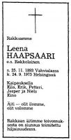 Haapsaari Leena