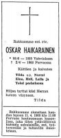 Haikarainen Oskar