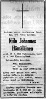 Hämäläinen Niilo