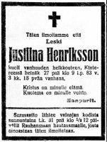 Henriksson Justiina