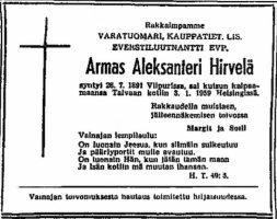 Hirvelä Armas