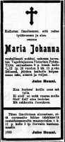 Houni Maria Johanna