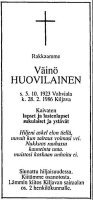 Huovilainen Väinö