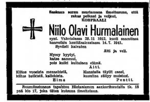 Hurmalainen Niilo