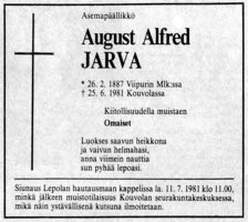 Jarva August