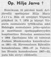 Jarva Hilja