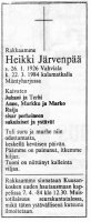 Järvenpää Heikki