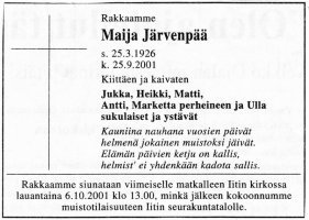 Järvenpää Maija