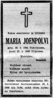 Joenpolvi Maria