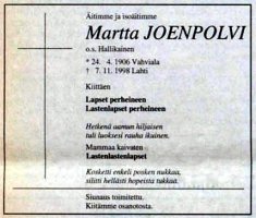 Joenpolvi Martta