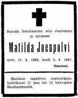 Joenpolvi Matilda