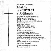 Joenpolvi Matilda