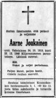 Joukainen Aarne