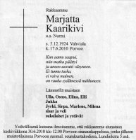 Kaarikivi Marjatta os. Nurmi