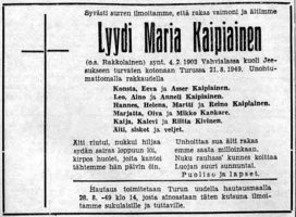 Kaipiainen Lyydi