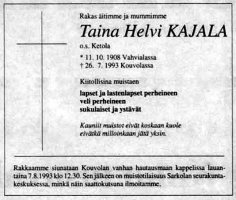 Kajala Taina