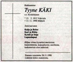 Käki Tyyne