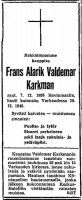 Karkman Frans