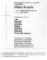 Korpela Mikko