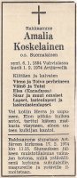 Koskelainen Amalia os. Suomalainen