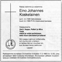 Koskelainen Eino Johannes