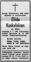 Koskelainen Eliida