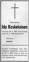 koskelainen Ida