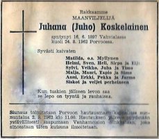 Koskelainen (Juho) Juhana