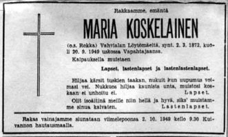 Koskelainen Maria