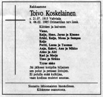 Koskelainen Toivo