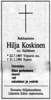 Koskinen Hilja