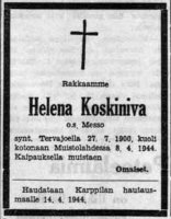 Koskiniva Helena