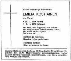 Kostiainen Emilia