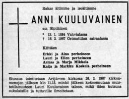 Kuuluvainen Anni