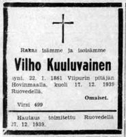 Kuuluvainen Vilho