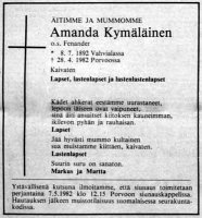 Kymäläinen Amanda