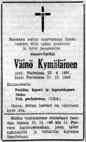 Kymäläinen Väinö